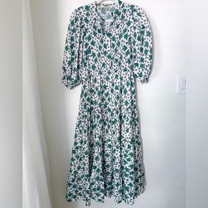 Sunday Ip green floral maxi dress